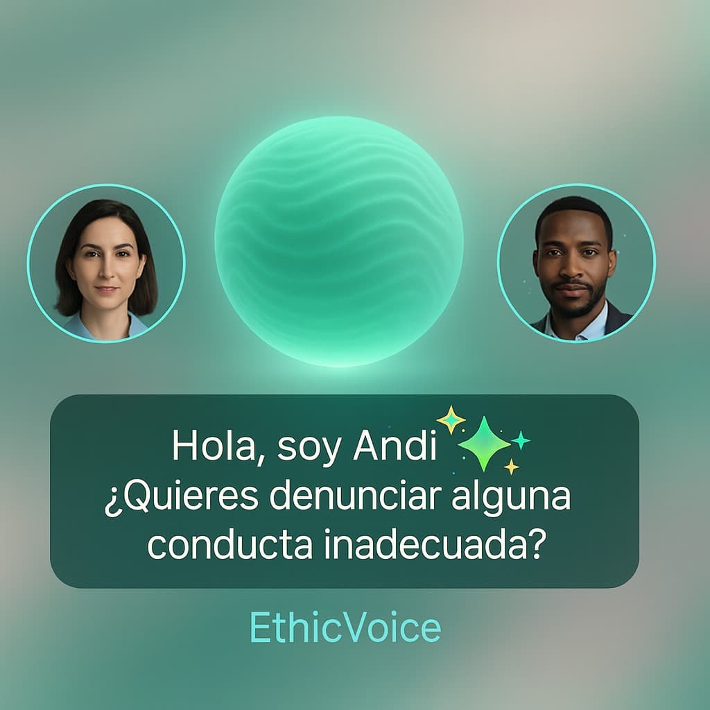 Asistente Andi impulsado por IA en EthicVoice
