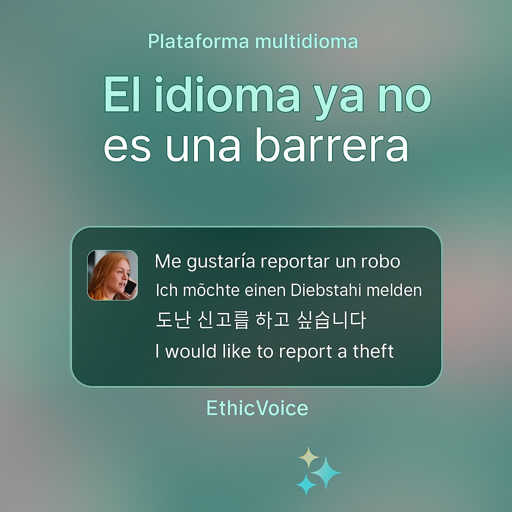 Vista multidioma de EthicVoice